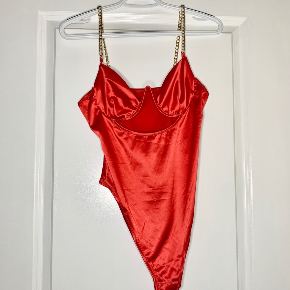 Sweetheart Satin Bodysuit